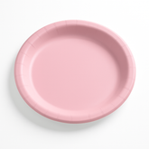 New Pink 8.5" Round Paper Plates